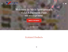 Tablet Screenshot of mecajackets.com